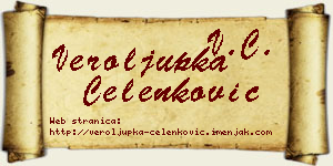Veroljupka Čelenković vizit kartica
